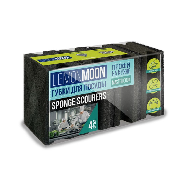 Սպասք լվանալու սպունգ L010 Lemon Moon