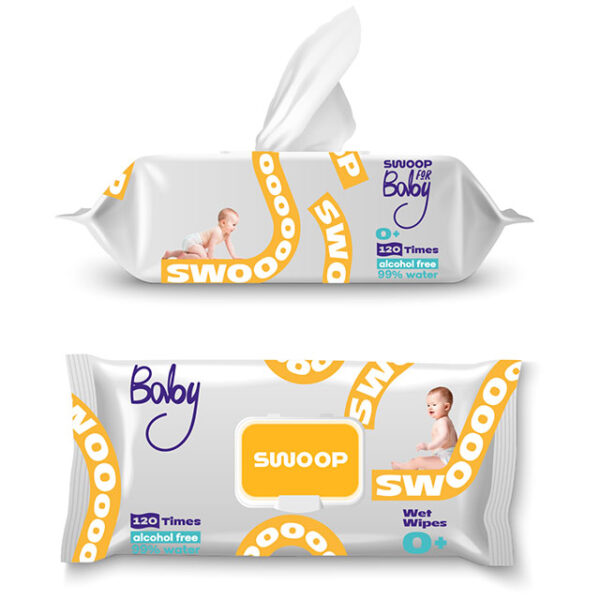 Խոնավ անձեռոցիկներ մանկական-120 SWOOP