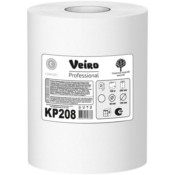 Թղթե սրբիչ գլանափաթեթով KP208